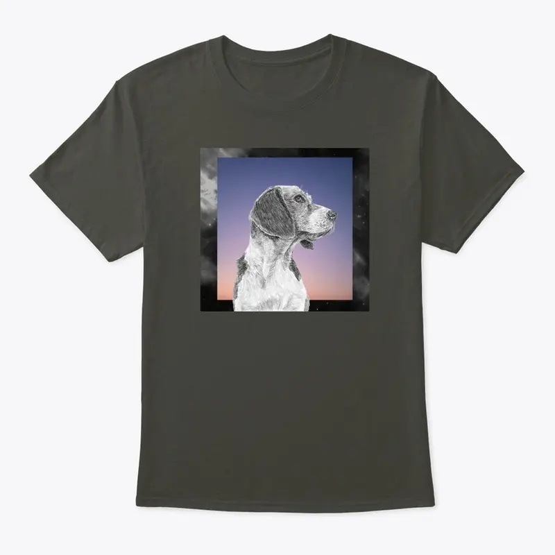 Canine Sunset Gaze Tee